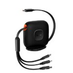 Baseus Traction Series Retractable 3-in-1 Fast Charging Cable 100W Type-C to M+L+C