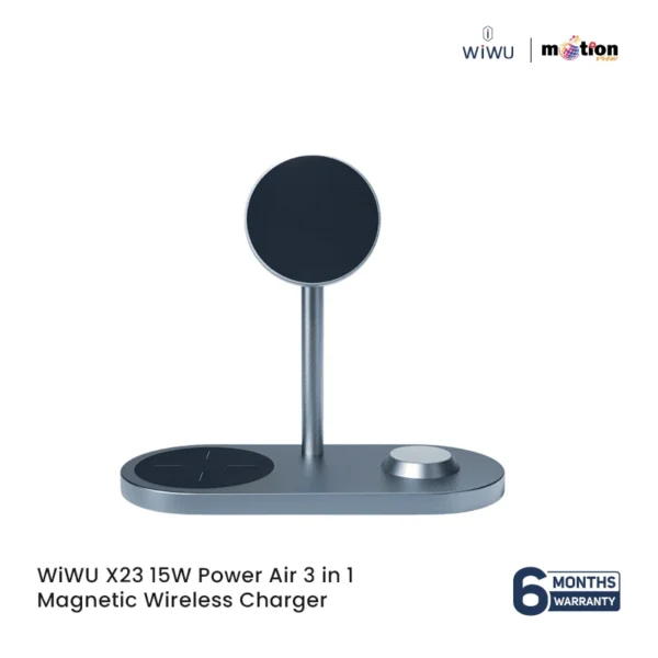 WiWU X23 Power Air 15W 3 in 1 Wireless Charger - Image 2