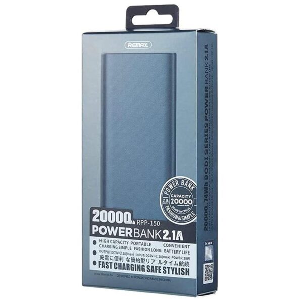 Remax RPP-150 20000mAh Bodi Series Dual Inputs 2.1A Power Bank - Image 2