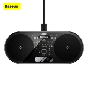 Baseus 20W Digital LED Display 2 in1 Wireless Charger