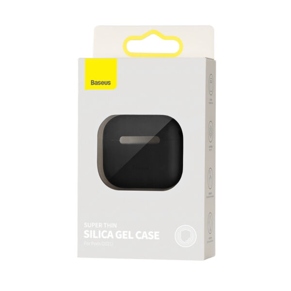 Baseus Apple Air Pods 2021 Case Super Thin Silica Gel Black WIAPPOD-CBZ01