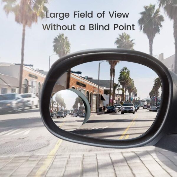 UGREEN 2PCS 360°HD Blind Sport Mirror Wide Angle Round Convex Rearview 60971