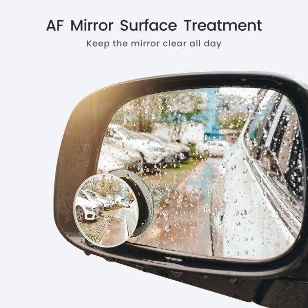 UGREEN 2PCS 360°HD Blind Sport Mirror Wide Angle Round Convex Rearview 60971