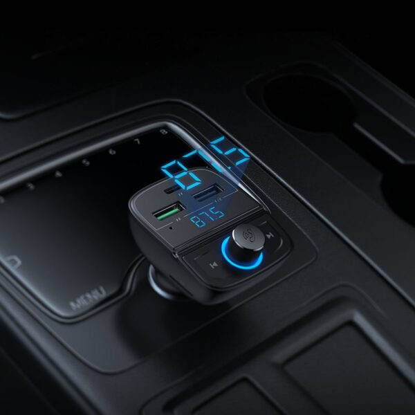 Ugreen Car Charger With FM Modulator PD 2x Usb 1x Type-C Bluetooth QC 3.0 Car Charger 80910 CD229