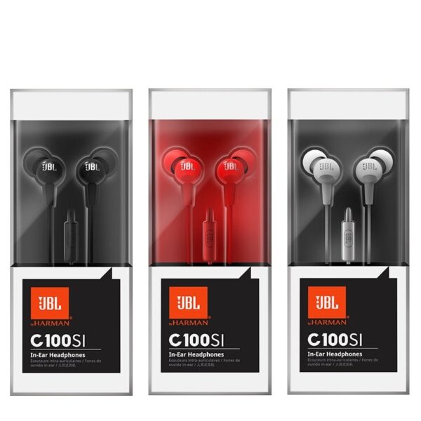 JBL Earphone Wired C100SI Premium Sound 3.5mm Earphone