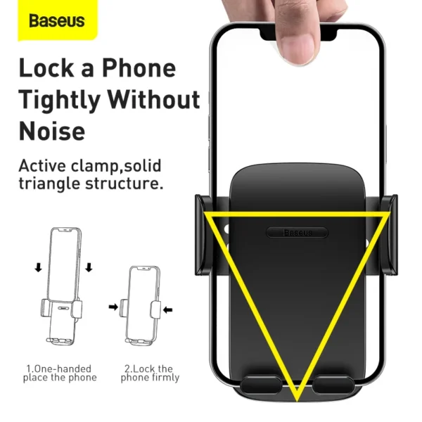 BASEUS Easy Control Clamp Car Mount Phone Holder for Air Vent/Dashboard
