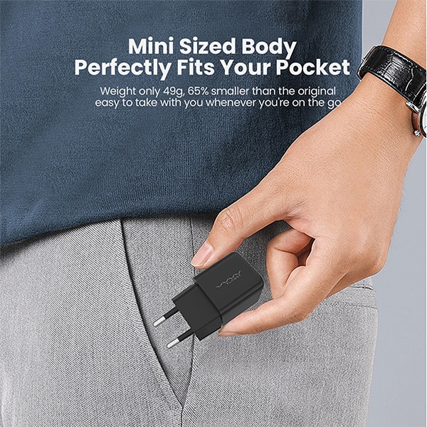 VYVYLABS C20CE-02 Polished 20W Type-C GaN Fast Charger EU Plug