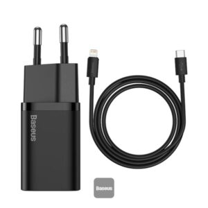 Baseus Super Si Quick Charger 1C 20W EU Sets Black