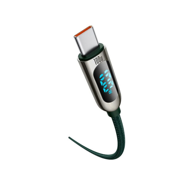 Baseus LED Display Fast Charging Data Cable Type-C to Type-C 100W 5A 1M - Image 4