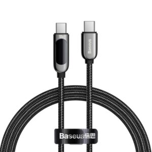 Baseus Display Type-C to Type-C 100W 1m Fast Charging Data Cable (CATSK-B06)