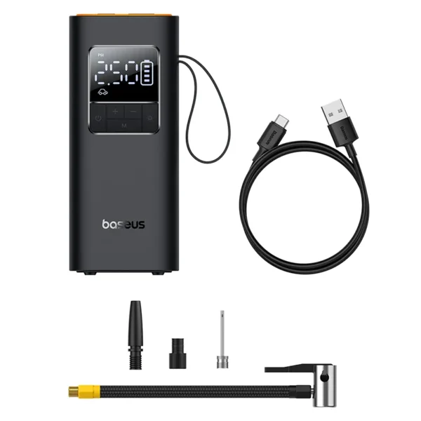 Baseus Inflator Super Mini Pro Series 4000mAh Wireless Car Tire Pumper Inflator Cluster - Image 2
